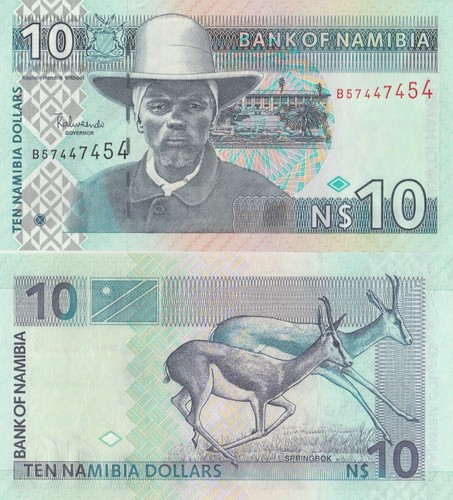 Namibia banconota dollari - banconota, 10