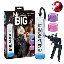 POMPA per pene Sviluppatore ad Aria MR. BIG penis Erection pump with 3 sleeves