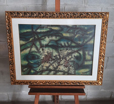 Quadro dipinto olio su tela tecnica mista Mario Ranieri figlio del Fuoco XX Sec.