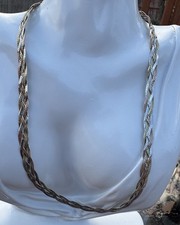 Collana intrecciata argento