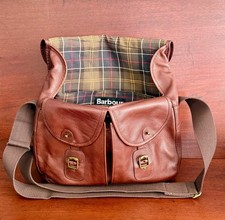 *COME NUOVO* Borsa a tracolla Barbour in pelle marrone Tarras - tracolla messenger weekend £275