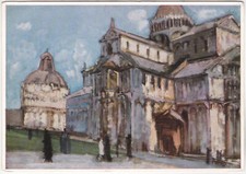 PISA - PIAZZA DEL DUOMO - DAI DIPINTI DI UMBERTO VITTORINI NEL PRIMO 900 -33730-