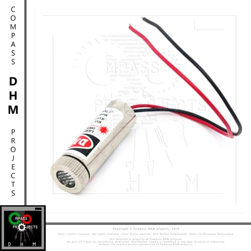Diodo laser rosso 650 5mw - 650, nm