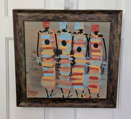 Quadro ghana africano firmato - ghana,