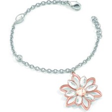 BRACCIALE DONNA MORELLATO FIOREMIO DIAMANTE,SABK28,ACCIAIO ORO ROSA E CRISTALLI