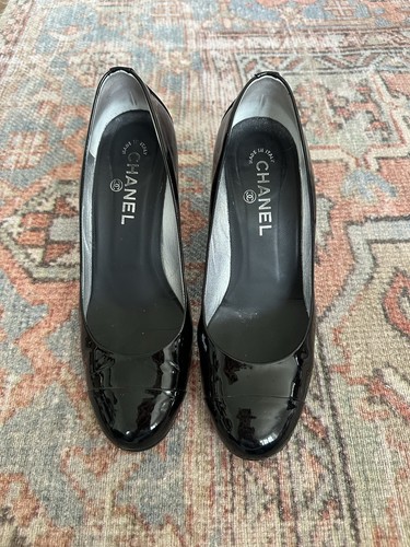 Decolte chanel nere vernice - chanel,