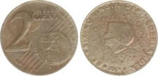 Paesi Bassi 2 Cent 2001 Errore