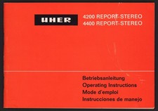 Istruzioni manuali per Uher 4400 & 4200 Report Stereo, multilingua