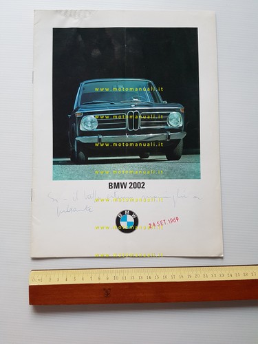 Bmw 2002 modello 1968 - modello, depliant