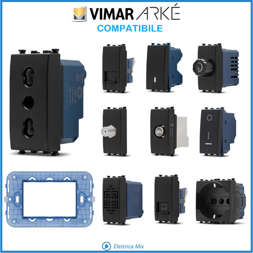 Vimar arke nero compatibile - arke,