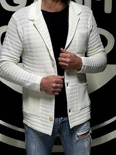 Cardigan uomo cotone blazer - cardigan,