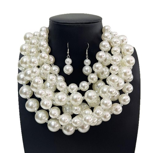 Collana perle imitazione - perle,
