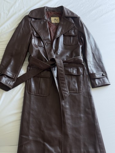 Trench cappotto pelle - , marrone