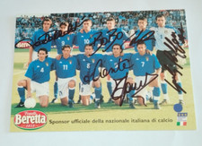 AUTOGRAFO ITALIA GIGI BUFFON PAOLO MALDINI CANNAVARO VIERI PANUCCI CONTE AK 2002