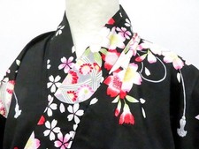 KIMONO GIAPPONESE YUKATA NERO