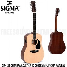 Sigma Martin DM-12E Chitarra Acustica 12 Corde Amplificata Natural Elettrificata