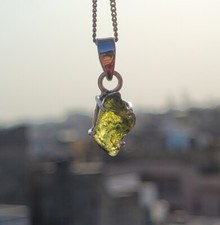 Collana Moldavite Argento 925