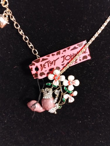 Collana betsey johnson rosa - johnson,