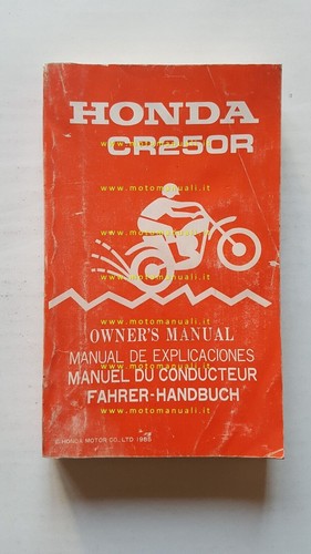 Honda 250 cross 1985 86 - honda, cr