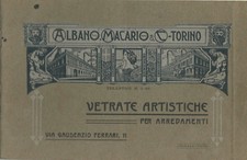 Vetrate Artistiche a Piombo per arredamenti - Albano Macario & C. Torino 1916