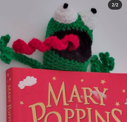 Crochet handmade squished frog - crochet,