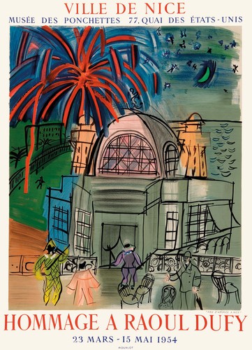 Raoul dufy affiche hommage - raoul, dufy,