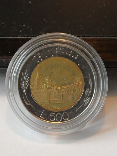 500 lire 1986 bimetalliche - 500,