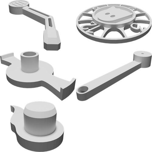 Kit orologio parete disco - orologio, da