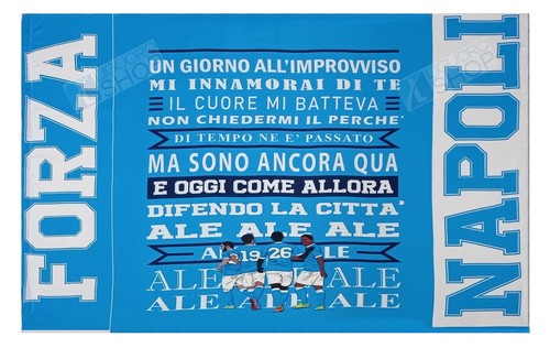 Bandiera del napoli giorno - napoli,