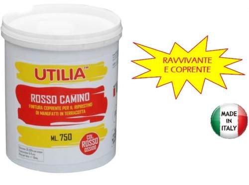 Idropittura rosso camino - rosso,