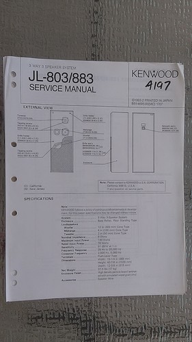 Kenwood 803 883 manuale di - kenwood,