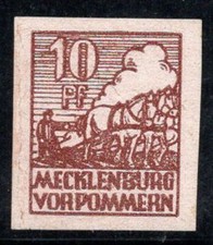 Occupazione sovietica 1946 Michel 35x nuovo di zecca 100% 10 pf, agricoltore