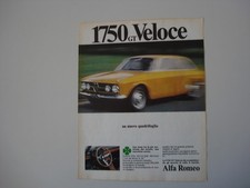 advertising Pubblicità 1968 ALFA ROMEO 1750 GT VELOCE