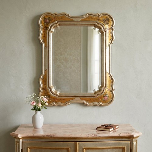 Specchiera antica legno dorato - antica,