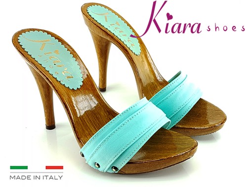Zoccoli smeraldo kiara shoes - smeraldo,
