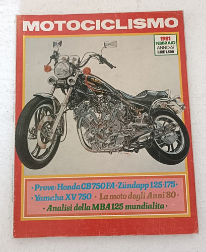 Motociclismo 1981 honda cb - 1981,