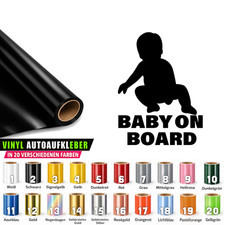 2 adesivi auto Baby on Board