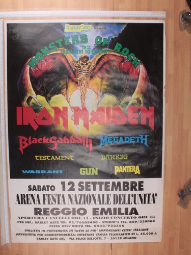 Poster monster rock iron - of,