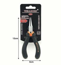 x Mini Pinza Universale Punta Tonda 115 mm Ergonomica Fabbro Elettricista Hmj