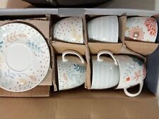 Set 6 tazze da tè con piattino Tognana in Porcellana made in Italy