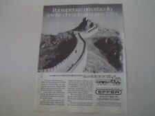 advertising Pubblicità 1985 GRU EFFER - CASTELMAGGIORE BOLOGNA