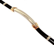 BRACCIALE ORO BIANCO E ROSA