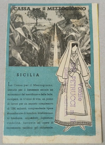 Cassa mezzogiorno cartolina - cassa,