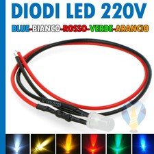 LAMPADA SPIA LED 220V BIANCA BLU ROSSA VERDE COMPATIBILE BTICINO VIMAR GEWIS