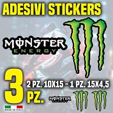 Adesivo stickers Monster Drink energy Yamaha moto casco pvc resistente sponsor