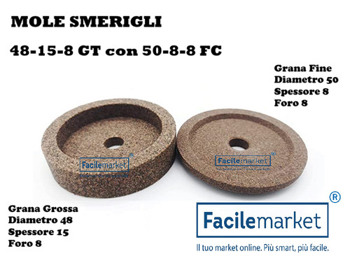 Coppia mole smerigli per