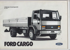Brochure Ford CARGO 1981 foto