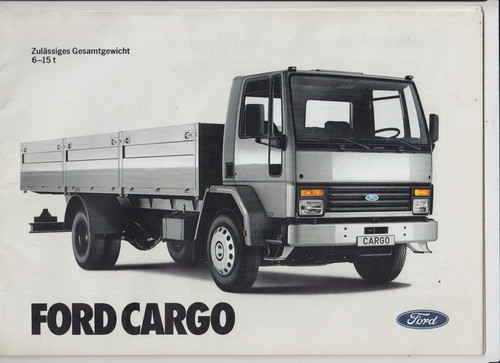 Brochure ford cargo 1981 foto - ford,