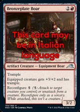 MTG BRONZEPLATE BOAR FOIL EXC