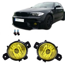 SET 2 fendinebbia giallo look USA BMW Serie 1 E81 E82 E87 E88 X1 E84 X5 E70